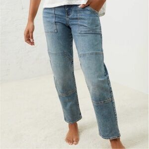 UpWest Women's Straight Leg Jeans - Light Blue